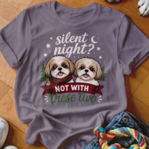 Silent Night Shih Tzu Christmas T-Shirt